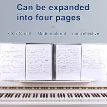 

A4 Band Folder 4-Sided Spread Easy Operation 40 Sheets Piano Music Score Holder for Home Band Folder Piano Music Score Holder Ho