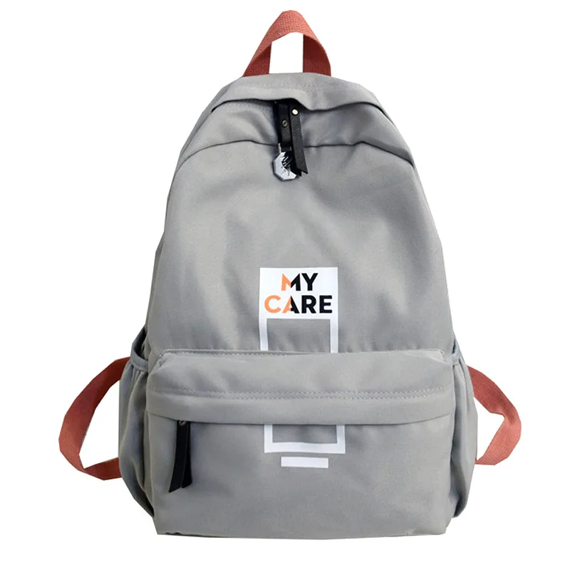 

Women Backpack School Bags Teenager Girls Back Pack Female Oxford Gray College High Student Bagpack Youth Backbag teen 2020 New