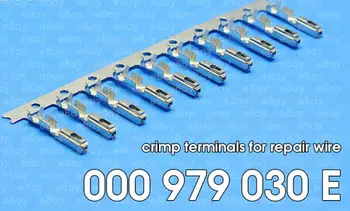 

50/100pcs/lot ECU Small Terminal Seat Crimp Pins 5-968221-1For Use With ECU 284743-1 MQS SOCKET AMP TE Tyco Wire Crimp Terminal