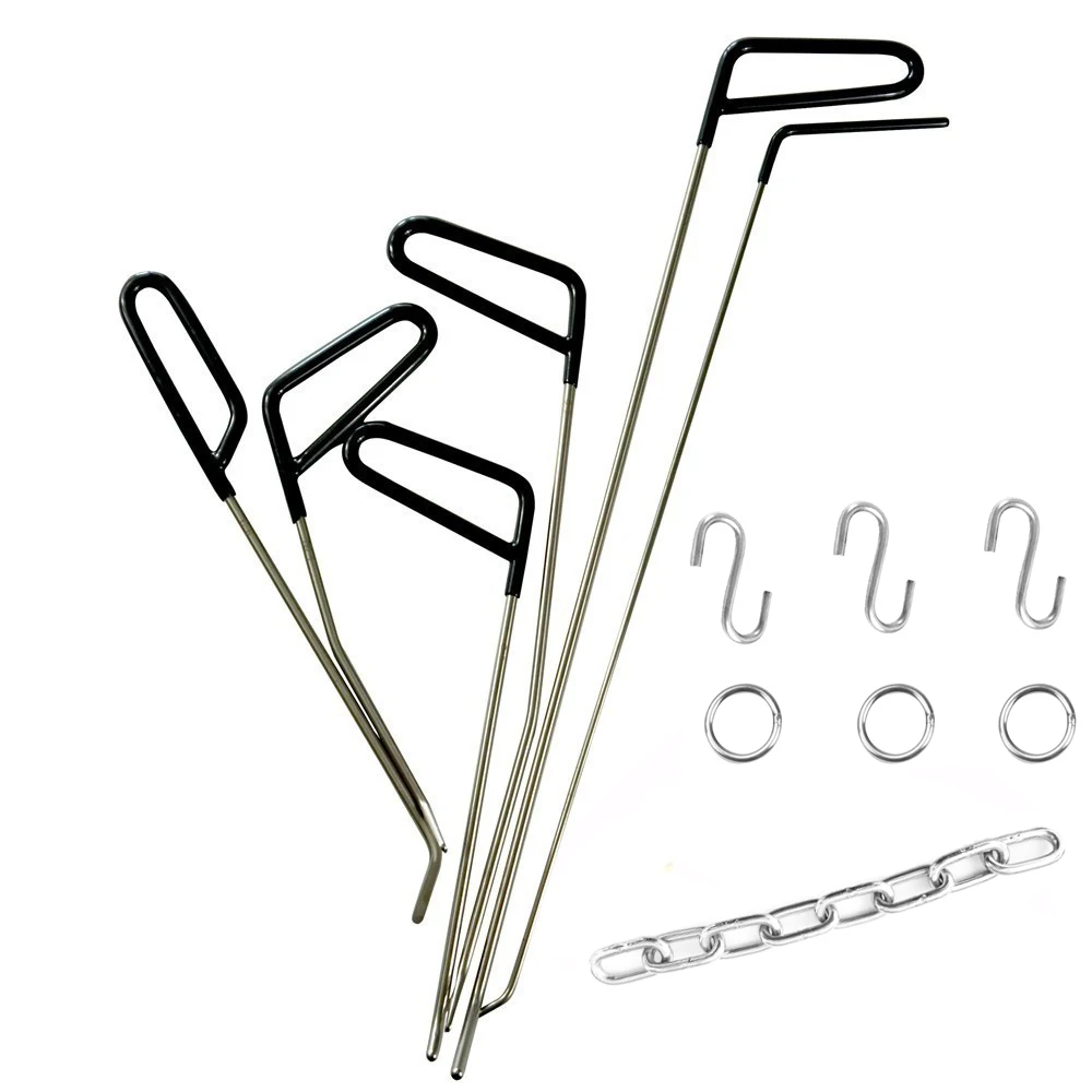 Dent Remove Hooks New Quality Hooks Rods Paintless Dent Removal Car Repair Kit Tools Door Dent Ding Hail Removal