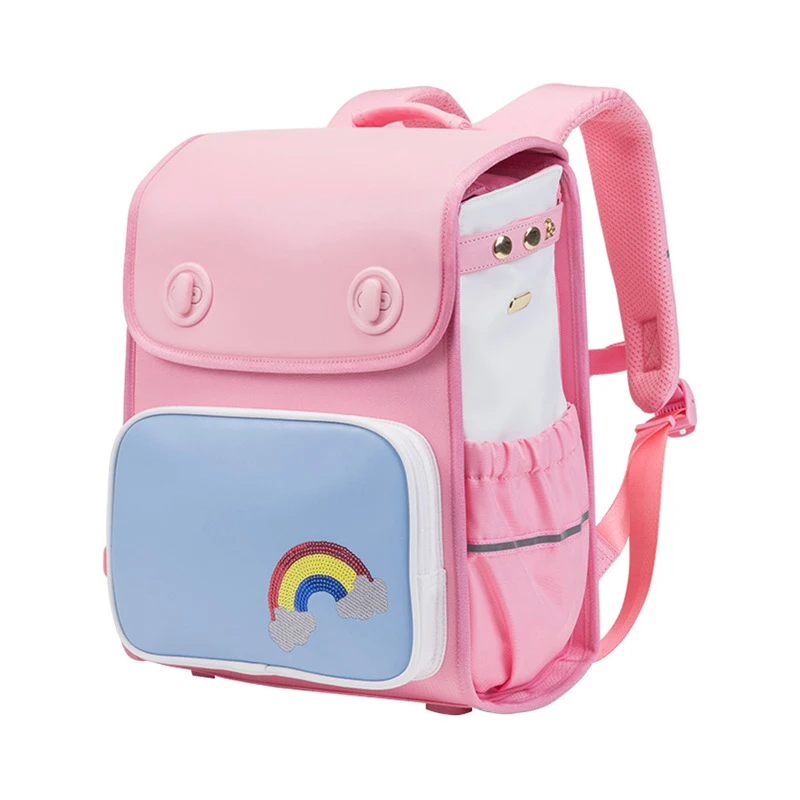

Brand school bags Kids Primary Knapsack Waterproof PU Cartoon Schoolbag For Boys and Gilrs Orthopedic Backpack for Grade 1-3