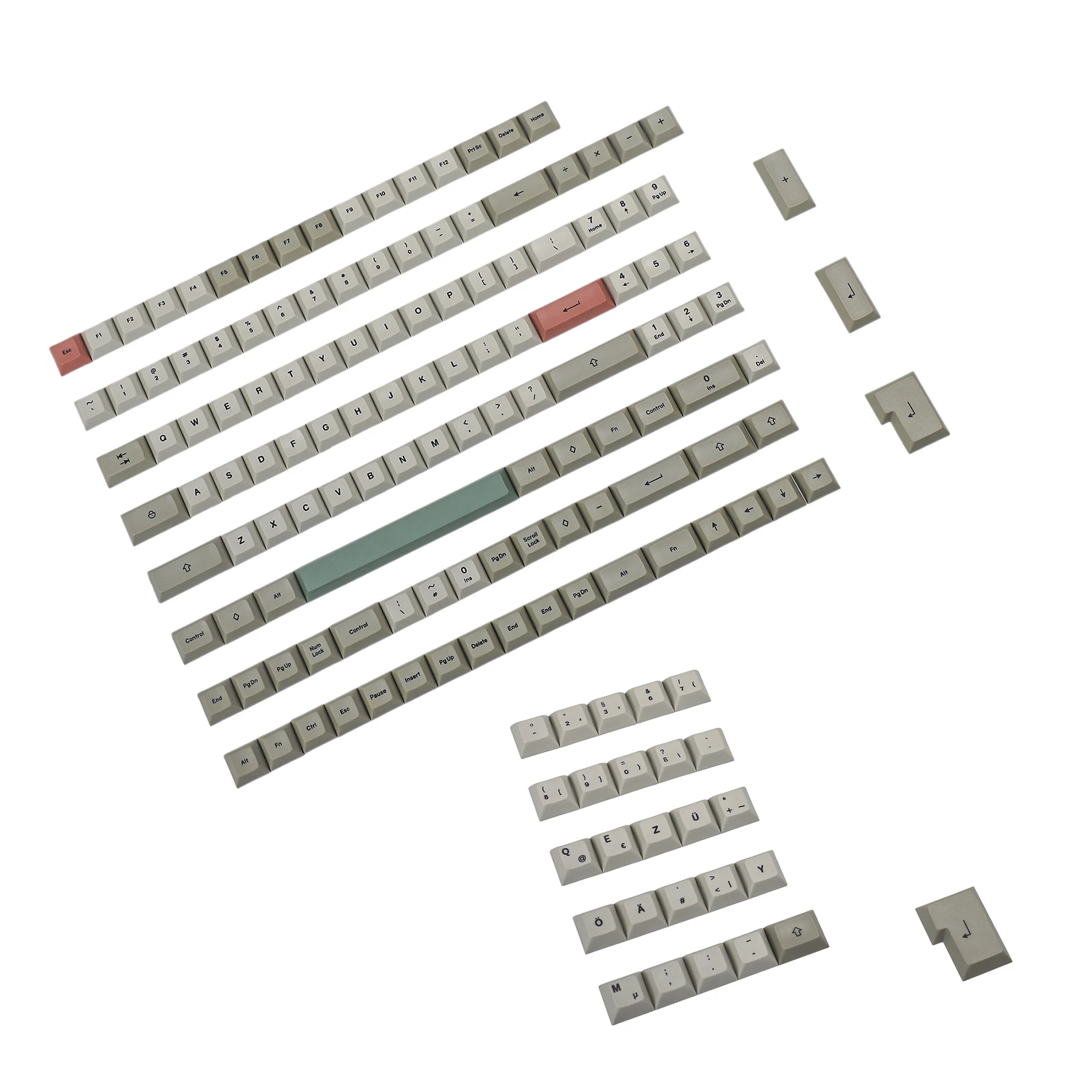 Dsa Perfil 9009 Keycaps para Teclado Mecânico 125 Key Dye Sub Ansi Iso Azerty Espanha Reino Unido Francês Alemão Italiano Pbt Gk61 - Imagem 6