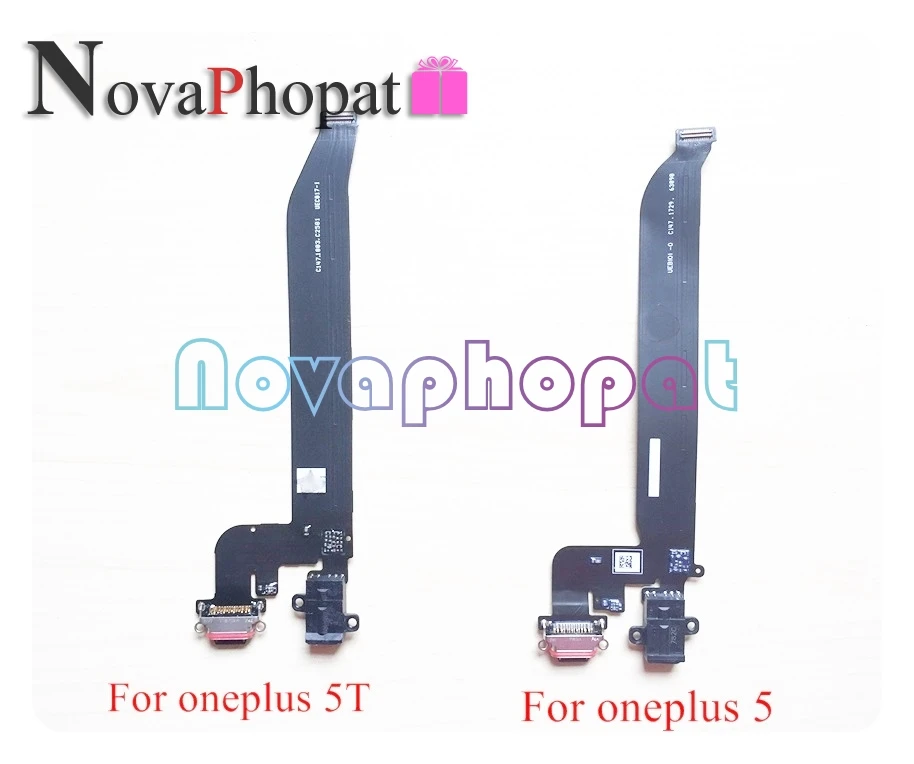 Novaphopat для Oneplus 1+ 5 A5000/5 T A5010 док-разъем USB зарядное устройство зарядный порт Разъем для наушников гибкий кабель модуль+ отслеживание