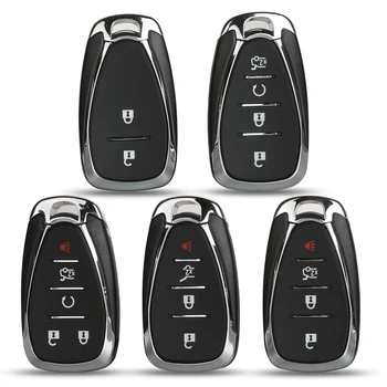 

jingyuqin Smart Remote Key Shell Replacement For Chevrolet Cruze Malibu Camaro 2/3/4/5 Buttons Keys Fob Body Housing
