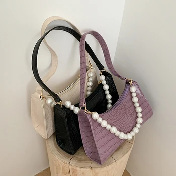 

Popular Simple Female Daily Bag Casual PU Leather Sling Handbag Purse Women Elegant Chain Shoulder Crossbody Bag