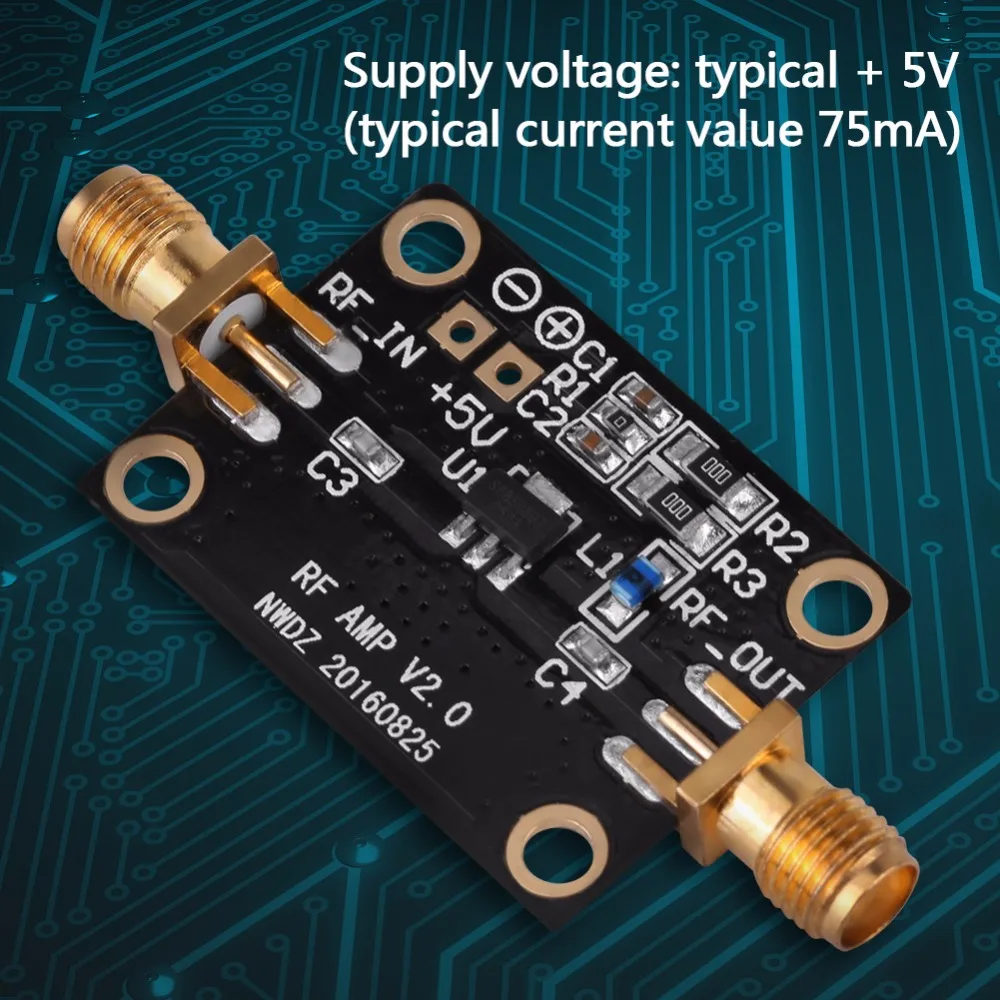 Ультра-низкий уровень шума усилитель LNA 20DB 0,05-6 GHz высокопроизводительный усилитель RF FM HF VHF/UHF Ham радио