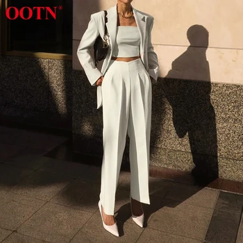 high waist pant suit ladies