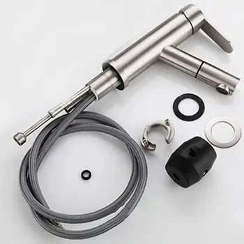 

Kitchen Shower Faucet Tap Stainless Steel Splash-Proof Sprayer 360 Degree Rotatable Water Saving Bathroom Shower Faucet filtered