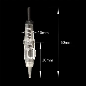 

200pcs Disposable Sterilized Permanent Makeup Cartridge Needles 1R,3R,5F,7F,9F Tattoo Needle Tips For Eyebrow Lip free shipping