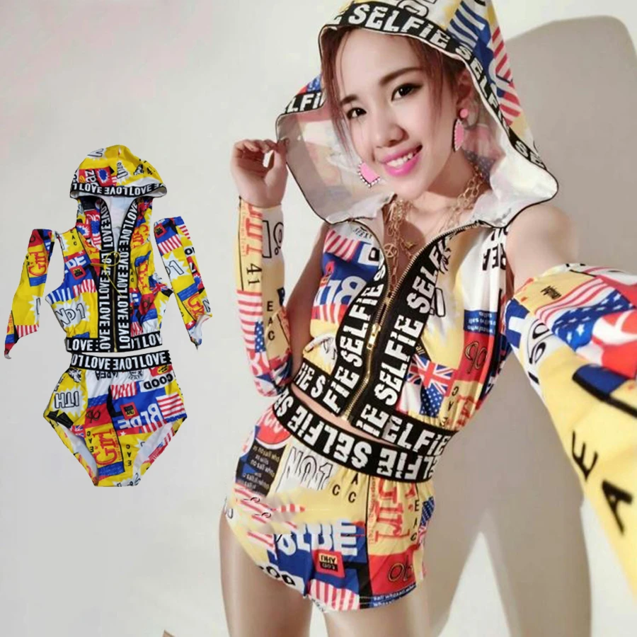 ファッションジャズダンス衣装の女性 Dj 絶賛服ナイトクラブ Ds ポールダンスドレスパフォーマンス服ヒップホップチームダンサーの衣装 中国の民族舞踊 Aliexpress