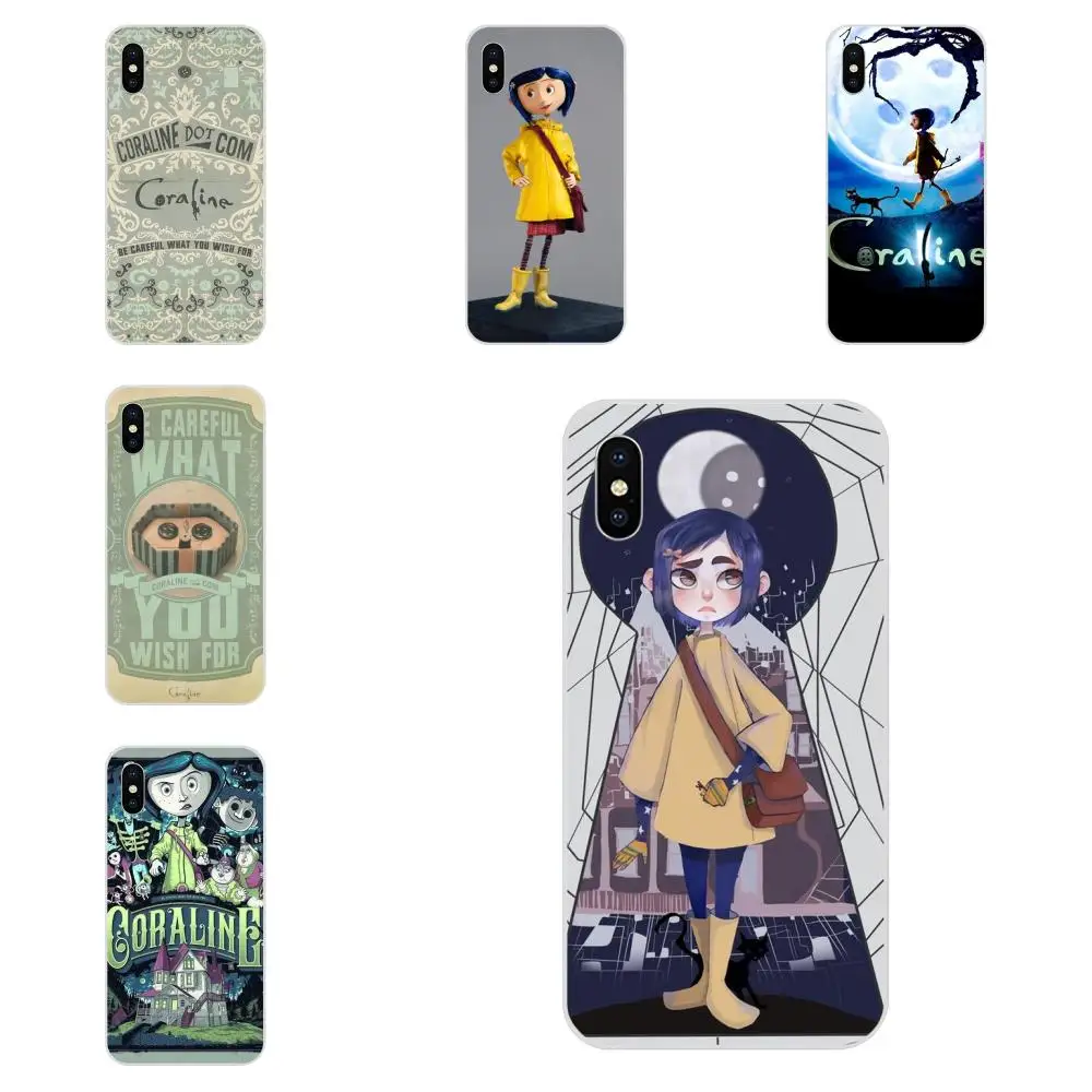 

Cartoon Girl Coraline Vintage For Galaxy Grand A3 A5 A7 A8 A9 A9S On5 On7 Plus Pro Star 2015 2016 2017 2018 Soft Phone Case
