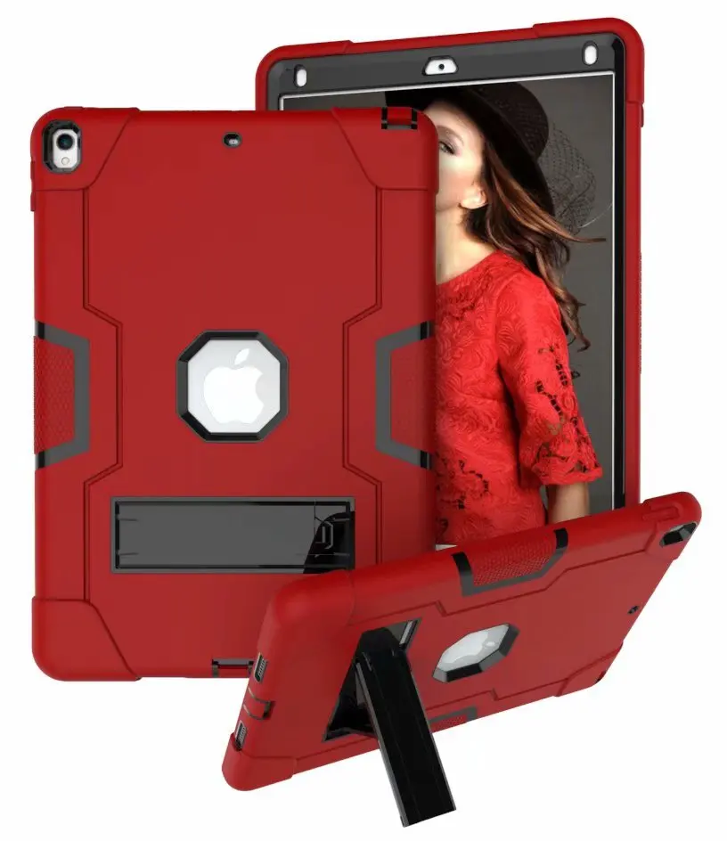 Hybrid Armor Case For Ipad Pro 10.5 Shockproof Kids Safe Silicon + Hard