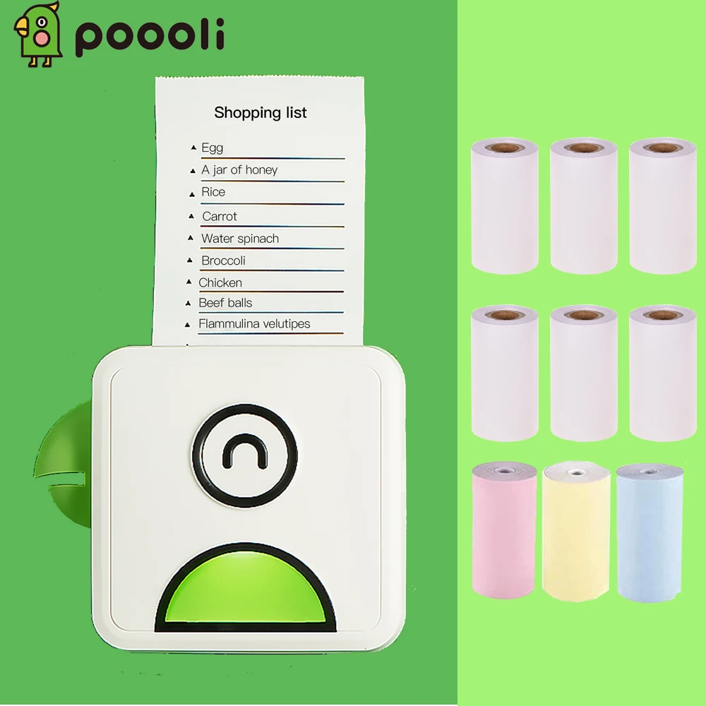 Карманный Термопринтер для печати этикеток Poooli L1 портативный беспроводной