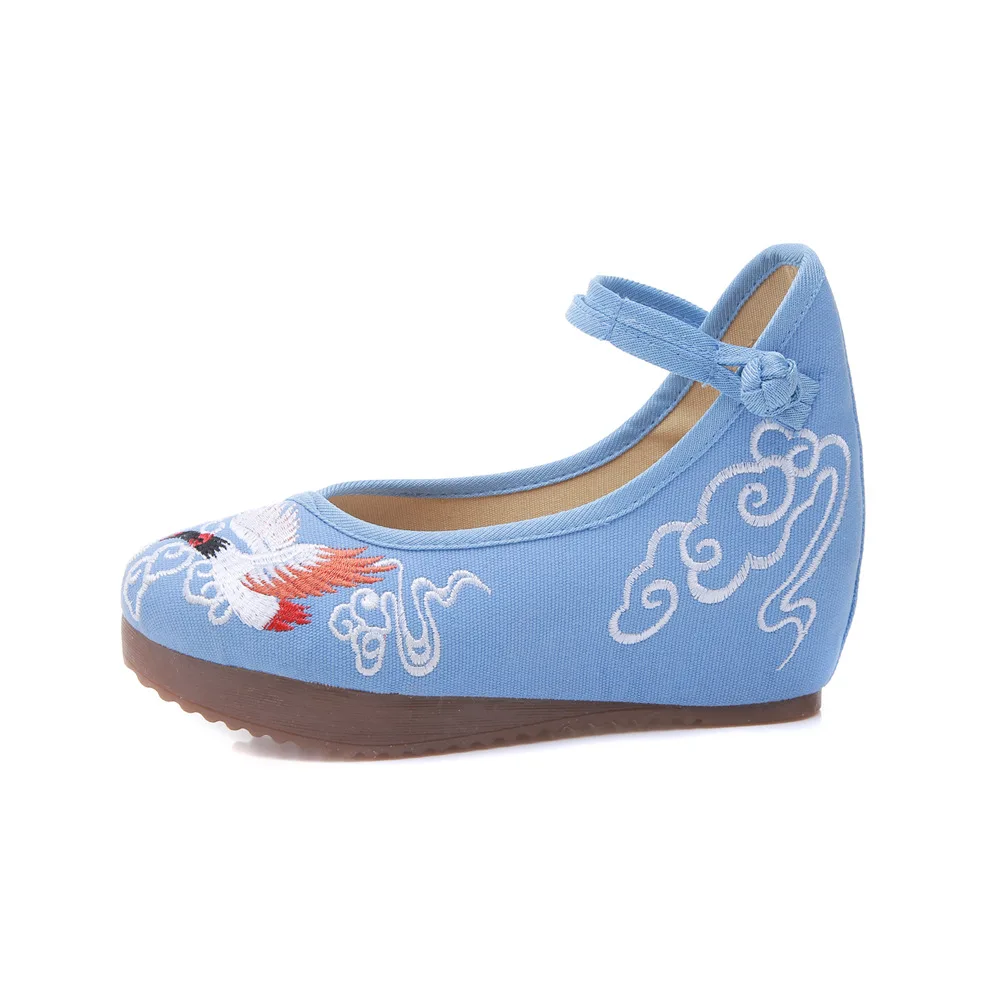 Veowalk/Женская парусиновая обувь на плоской платформе с вышивкой в китайском стиле; женская обувь с вышивкой из хлопка в стиле ретро; zapatos mujer