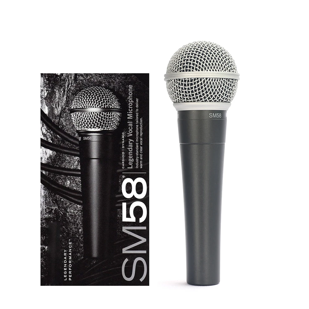 New Package SM58S Vocal Dynamic SM58-LC SM 58 Cardioid Vocal Dynamic microphone shure Mic for Karaoke Live Vocals Stage Studio