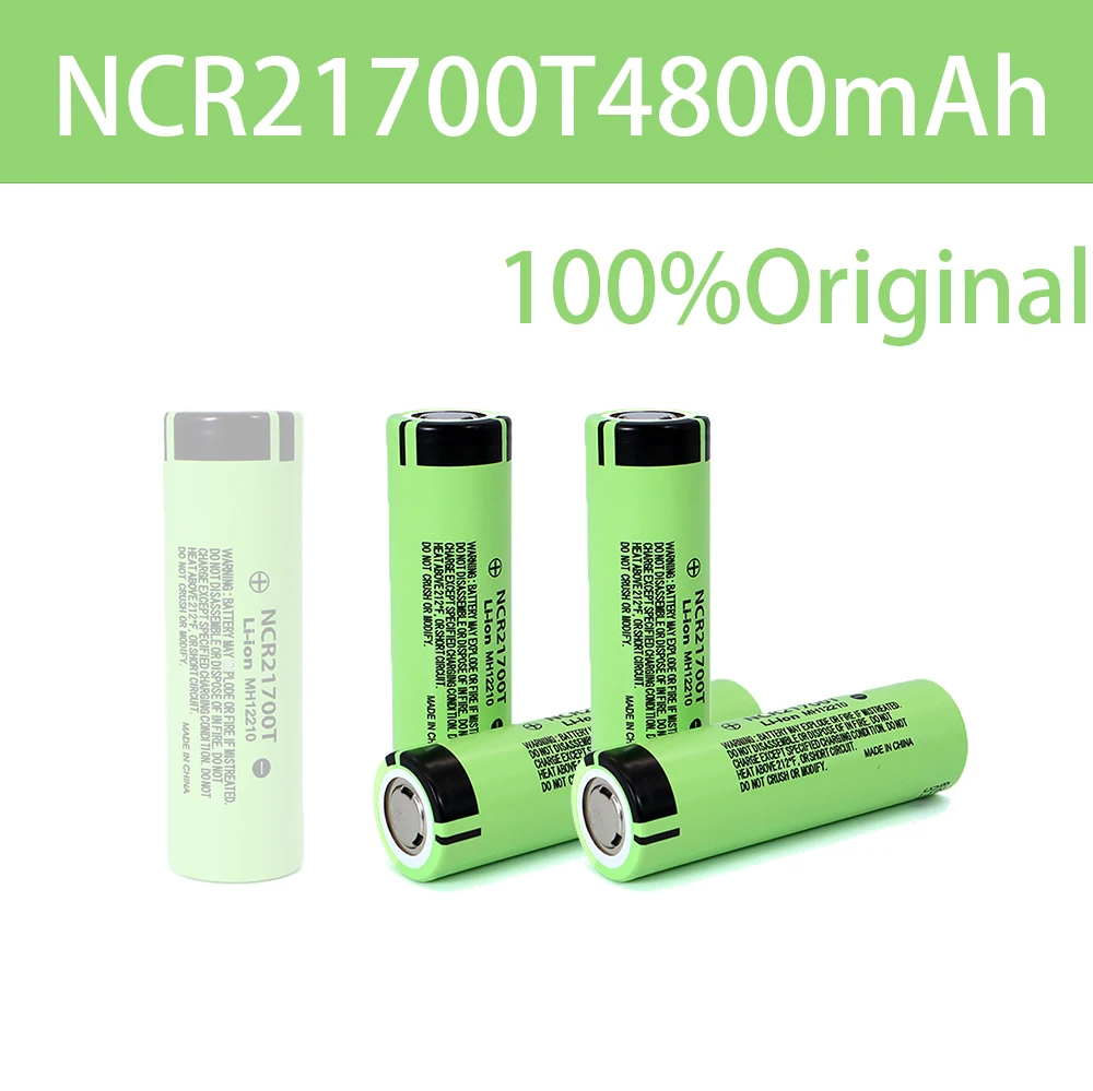 Литиевая аккумуляторная батарея 21700 NCR21700T 4800 мАч 3 7 в 40 А литий-ионная с высоким