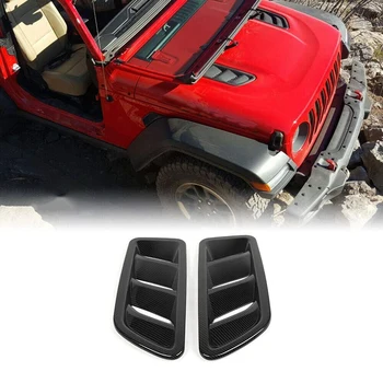 

Front Engine Hood Air Vent Cover Trim for Jeep Wrangler JL 2018 2019 Car Accessories