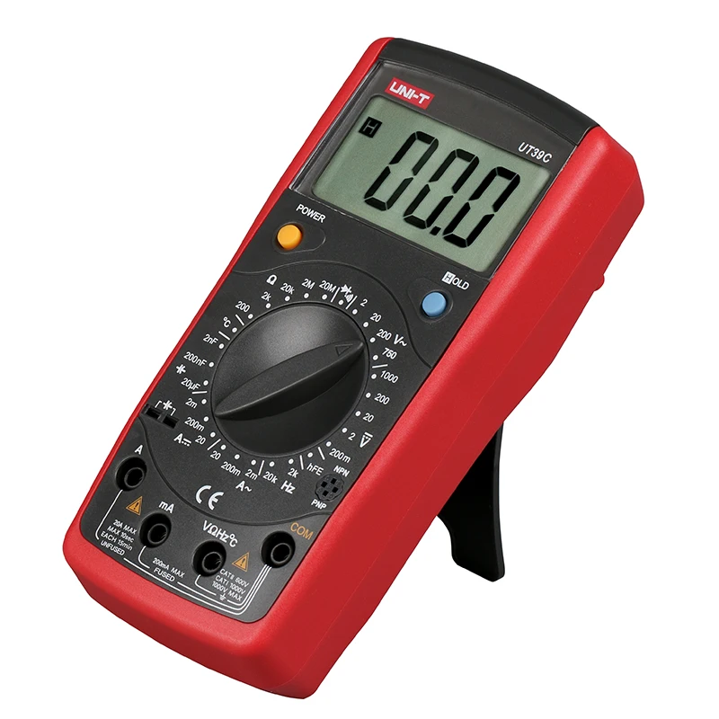 Goedkoop UNI T Manual Range Digitale Multimeter UT39A B C E UNI T Multitester Condensator Transistor Tester DC AC volt Frequentie Meter