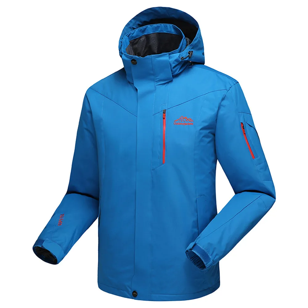 Мужская зимняя водонепроницаемая куртка для активного отдыха, спортивная теплая брендовая куртка, походная Лыжная мужская куртка