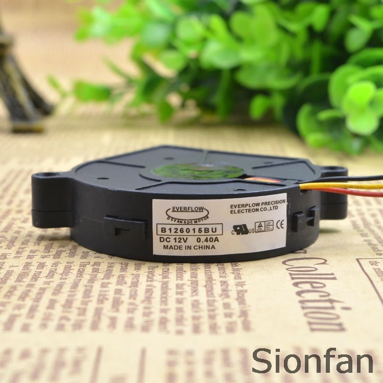 Для компьютера EVERFLOW B126015BU 12 В 0 40 А 3 провода 6 см процессор AMD Турбовентилятор