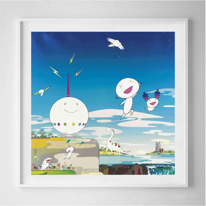 

Famous Japanese Artist Signature Version Dinosaur Paradise Home Living Room Children's Room Porch Corridor Decor Painting M2731