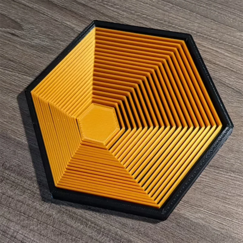 3D Printing Illusion Hexagons Toys wih 