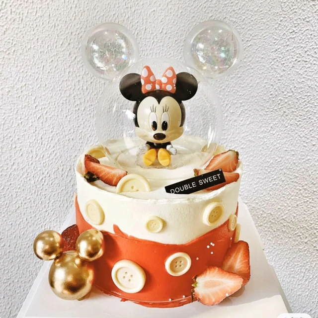 Décoration de gâteau Disney Mickey Mouse, fournitures de fête d'anniversaire  pour bébé - AliExpress