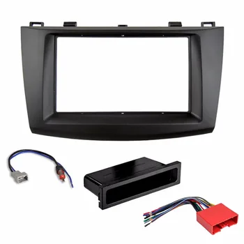 

Single/Double Din Car Fascia Adapter Harness Antenna for Mazda 3 Axela 2009-2013 Dash Kit DVD Cover Radio Stereo Facia Plate