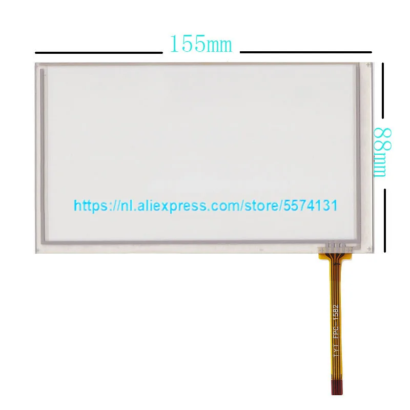 6.2inch Resistive Touch screen Digitizer glass For TM062RDH03 155*88mm 