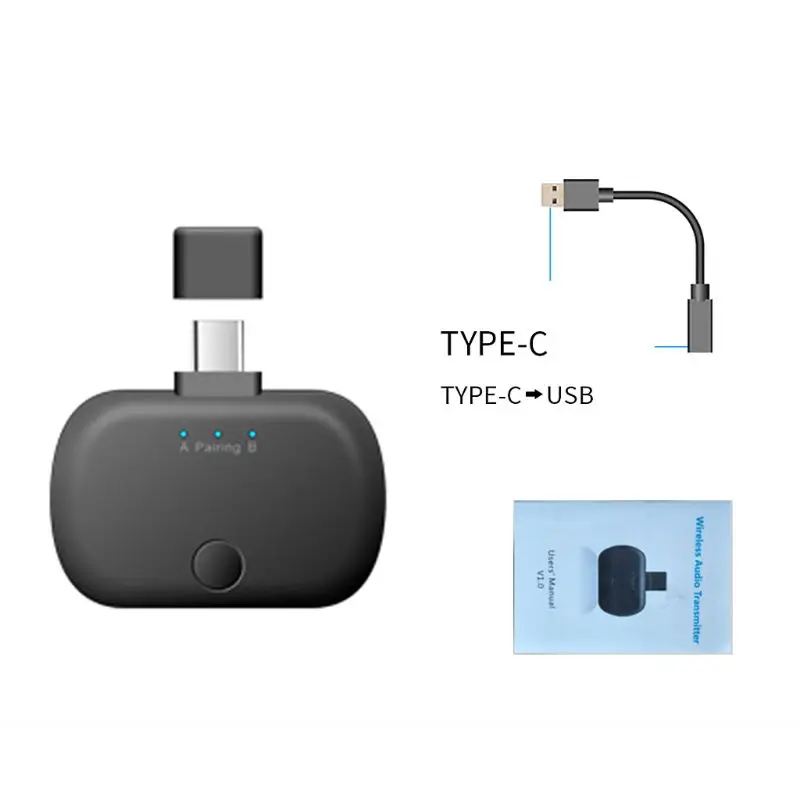 Bluetooth аудио передатчик тип-c Bluetooth 5,0 launch адаптер для nintendo Switch аксессуары