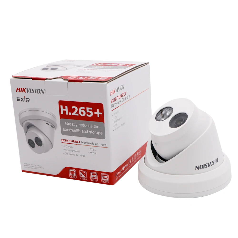 Hikvision 8MP IP камера POE для наружного видеонаблюдения 4K камера s DS-2CD2385FWD-I с 30 м IR встроенным слотом для sd-карт и H.265