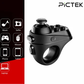 

Pictek Wireless Gaming Gamepad Bluetooth Finger Game Controller Handle Adapter Mouse Selfies Support Android iOS system