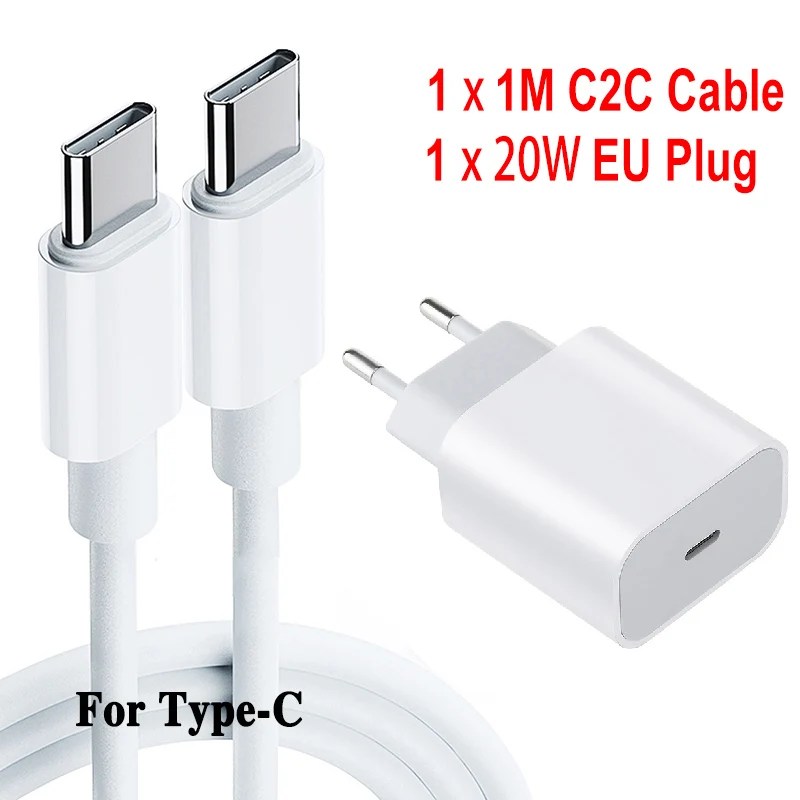 2021 Fast Charging 20W USB-C Type-C Cable Charger Adapter  Wall Plug for iPhone 12 Pro Max mini 12Pro 11 Xs se ipad 65w usb c charger Chargers