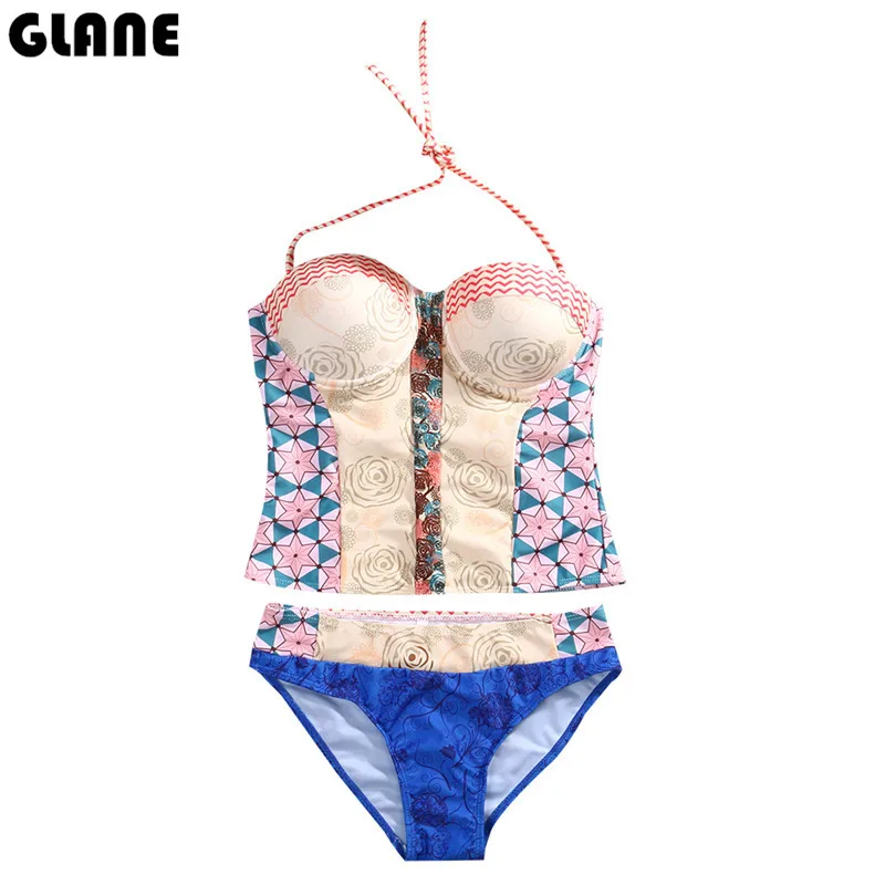 

Sixia Sexy Pink Women Bage Bikinis Set Thong Female Push Up Strappy High Waist Swimwear Brazilian Swimsuit Beachwear