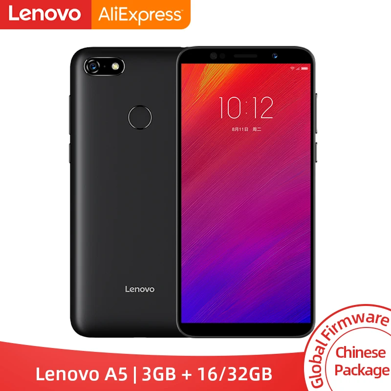 Global rom Lenovo A5 3GB 16GB Smartphone MTK6739 Quad Core 5.45 inch Screen 4G LTE Mobile Phones 40