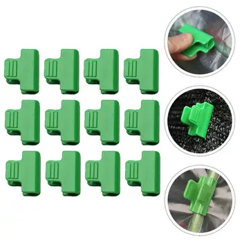 

24 Pcs Plastic Greenhouse Snap Clamps Film Buckle Clamps Plastic Pipe Clamps Greenhouse Accessories Gardening Supplies Clips