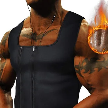 

2020 Men Waist Trainer Vest Or Weightloss Hot Neoprene Corset Body Shaper Zipper Shapewear Slimming Belt Belly Men