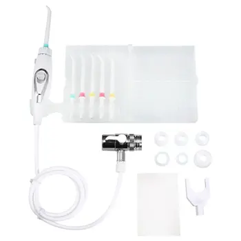

Portable Faucet Oral Irrigator Hygiene Flosser Dental Water Jet Connecting Faucet Teeth Flossing Device For Home Teeth Care Kit