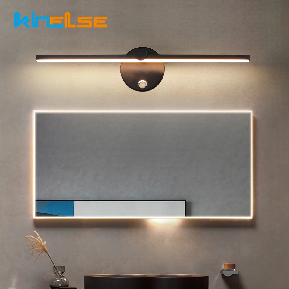 Modern Minimalistische LED Aluminium Lampe Bett Wand Zimmer Badezimmer Spiegel 