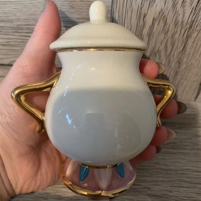 Sugar Bowl Beauty And The Beast Pot Geniune Ceramic Coffee Tea Set 