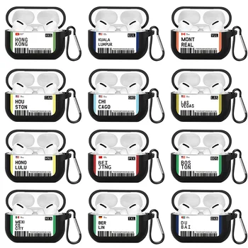 

For AirPods Pro 2019 Soft TPU Protector Cover Box Air Ticket Label Case For Apple air pods 3 Bluetooth Wireless Earphone Cases