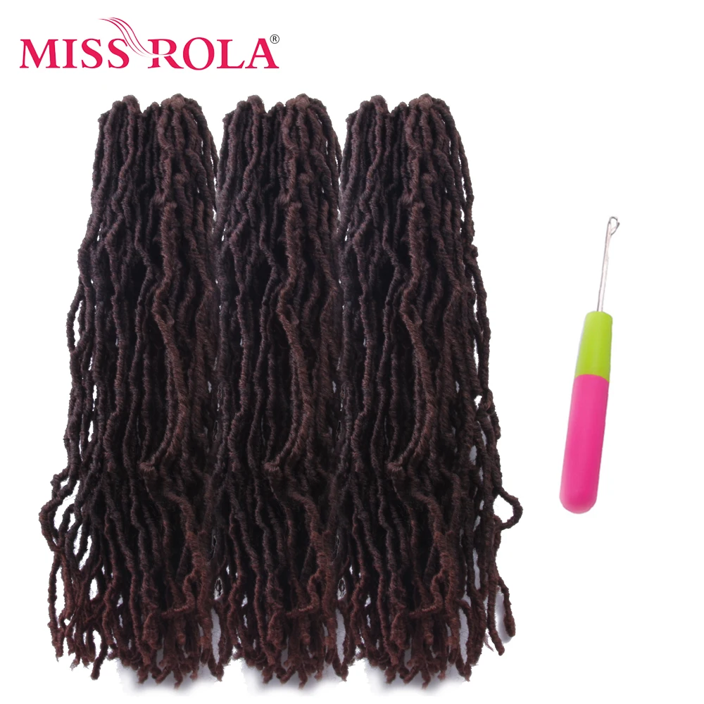 

MISS ROLA Kanekalon Soft Dreadlock Crochet Braids Natural Wavy Dreadlock Synthetic Hair Extensions For Women