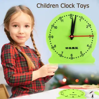 

Kids Children DIY Clock Model Kit Rich in Color Benefiting Eyes Development School Students Time Cognition Montessori Toys