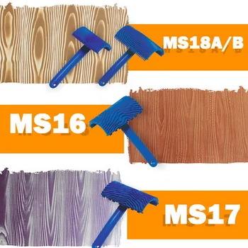 

Imitation Wood Graining Pattern Wall Texture Art Brush Painting DIY Tool Rubber Wood Grain Painting Tool Home Decoration Rubber