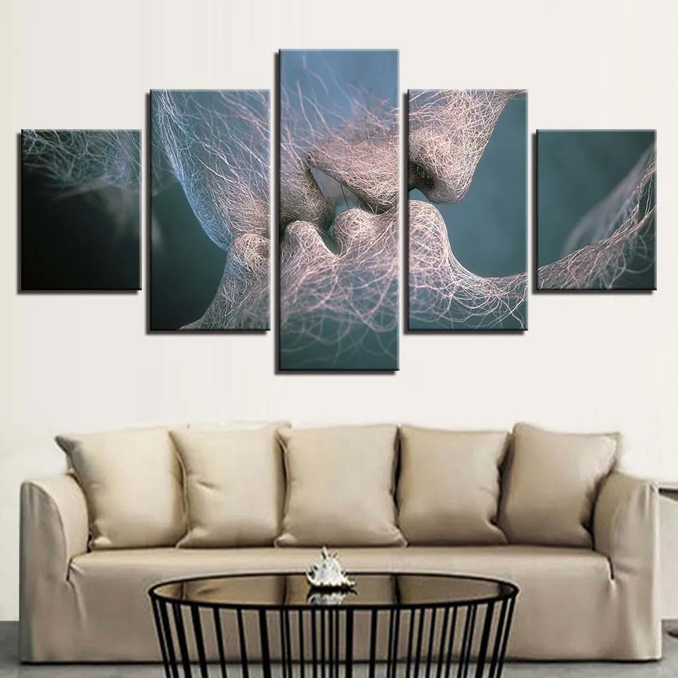 Colomac-Hd-Print-Home-Decor-Canvas-5-Pieces-Abstract-Line-Kiss-Poster-for-Bedroom-Cuadros-Modular
