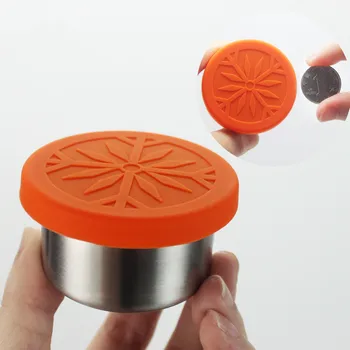 

1.5OZ Stainless Steel Reusable Leakproof Dips Condiment Containers Set of 3 Spill Proof In Bags And Bento Boxes Plastic Free