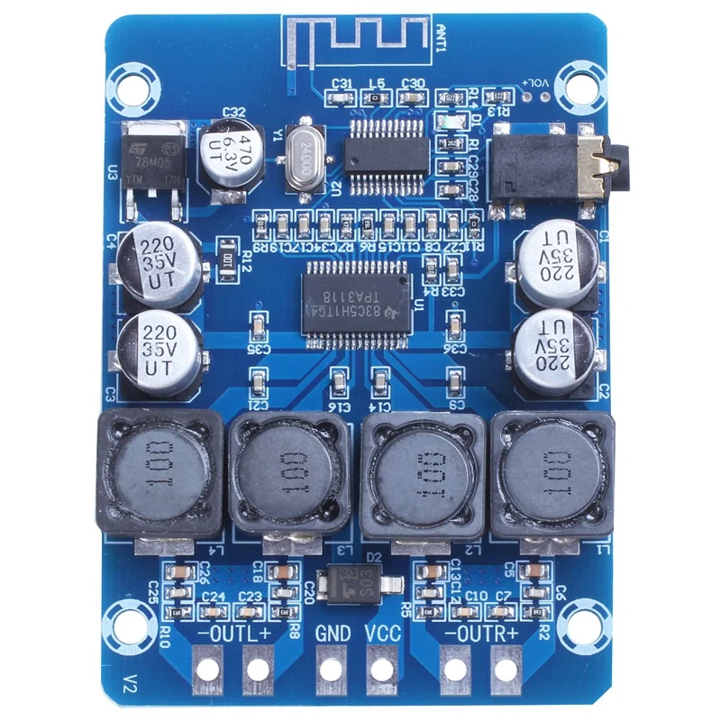 AMS-Tpa3118 2X30 Вт 8-26 в Dc стерео аудио Bluetooth цифровой усилитель мощности доска для Diy игрушки модель Amplificador усилители