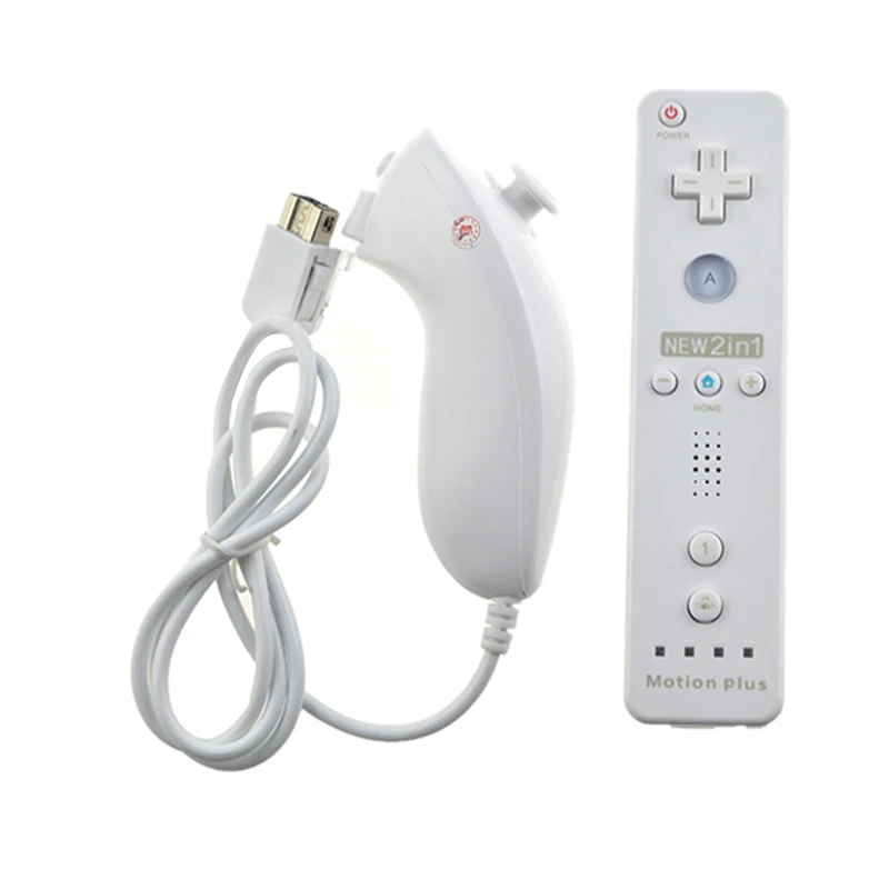 ABGN Горячая-Встроенный Motion Plus беспроводной пульт дистанционного управления геймпадом для Nintendo wii Nunchuck для Nintendo wii Пульт дистанционного управления Joystic