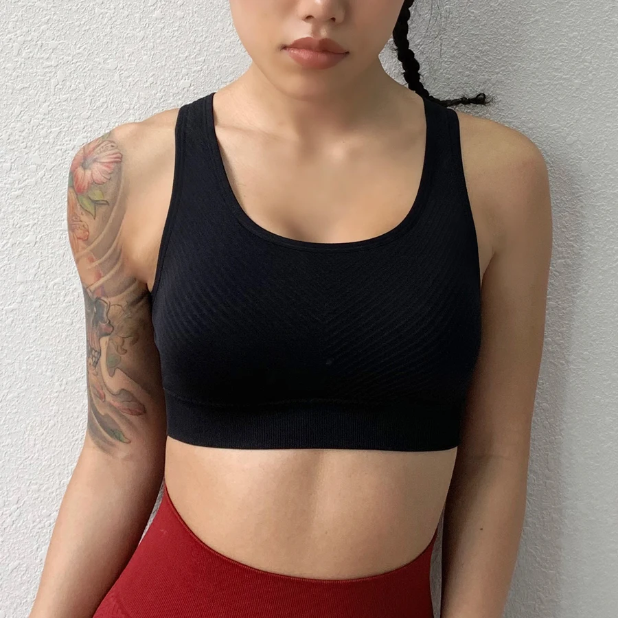 Kopen BINAND vrouwen Yoga Naadloze Sport Bh Sport Bh Sneldrogend Sport Crop Top Padded Vrouwen Push Up Running Fitness gym Beha Top