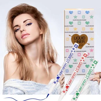 

12 Colors Waterproof Long Lasting Eye Liner Eyeliner Pencil Multicolor Liquid Smudge-Proof Cosmetic Beauty Makeup Eye Line Pen